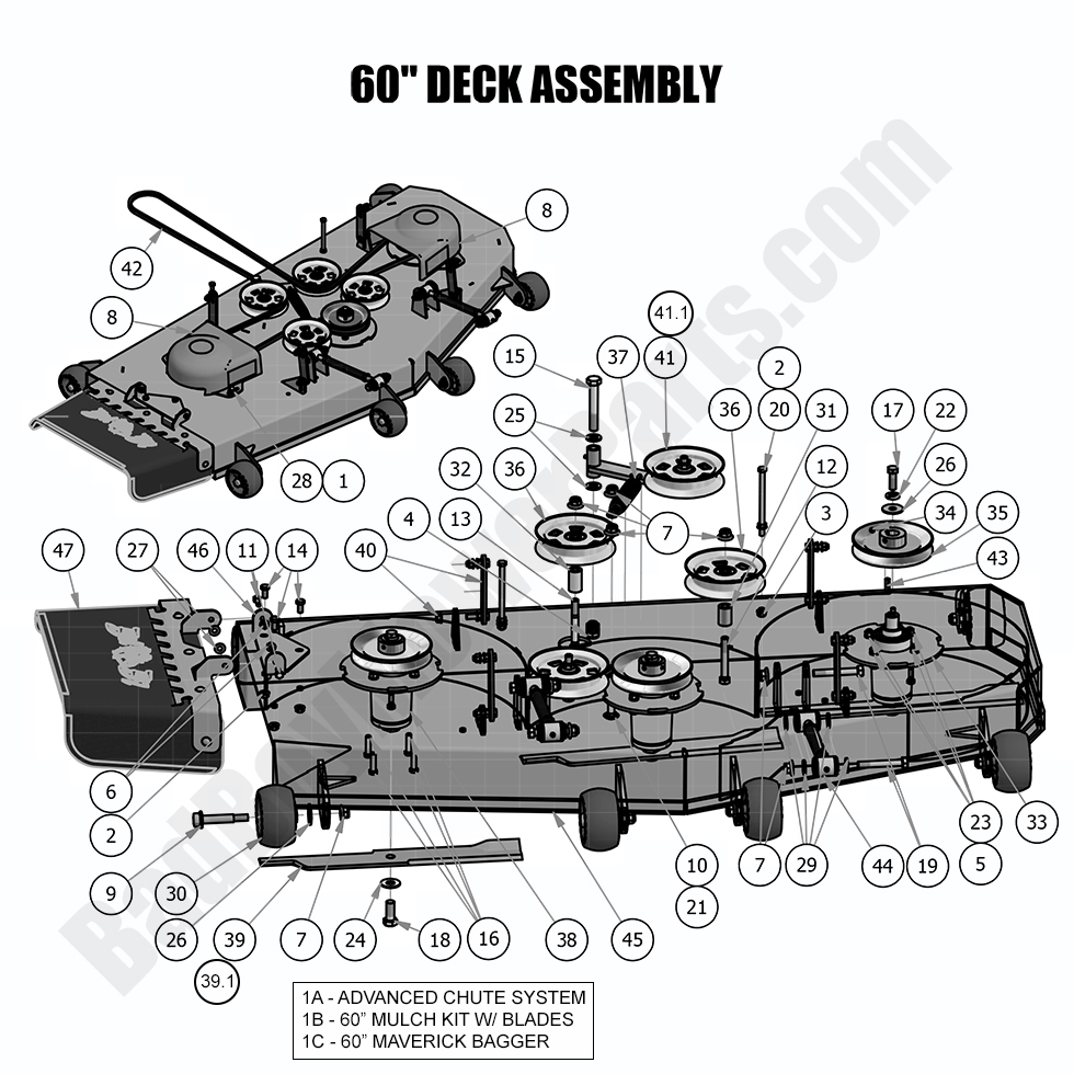 2018 Maverick - 60" Deck Assembly